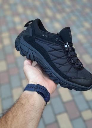 Теплые зимние кроссовки merrell черные термо мужские зимние кроссовки мерол