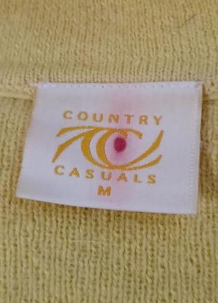 Брендовая теплая 70% ангора кофта с вышивкой винтаж р.m от county casual4 фото