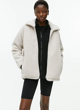 Arket fleece jacket turта шерпа флис куртка жакет аркет базовая повседневная дизайнерская