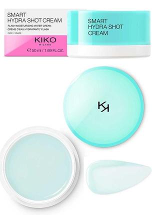 Зволожуючий крем для обличчя з гіалуроновою кислотою kiko milano smart hydra shot cream