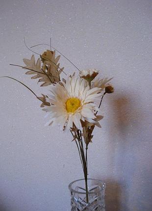 Искусственные цветы полевые ромашки