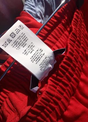 Magm italy ярки красные прямые брюки с карманами, оригинал итальялия6 фото