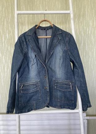 Джинсовий жакет/накидка