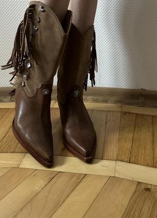 Козаки чоботи черевики ковбойські черевики 37 розмір