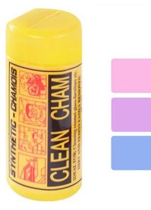 Салфетка из синтетической замши в тубе 43*32см, 3 вида, whw27254