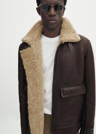 Massimo dutti двусторонний жакет-куртка из кожи наппа новая оригинал2 фото