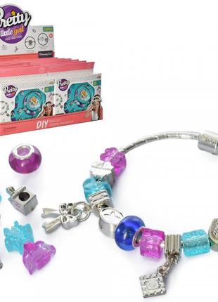 Детский браслет из бусин разноцветный бисер, 868-75