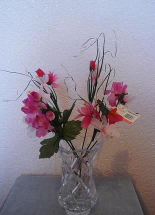 Искусственные цветы розовые букеты