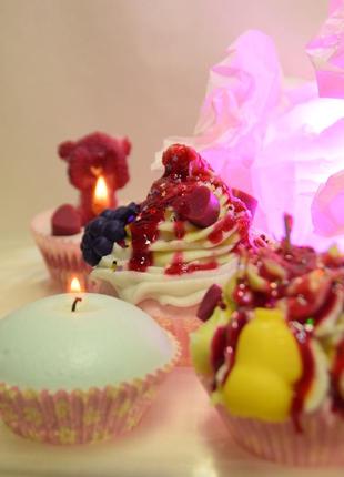 Десертная свеча пирожное6 фото