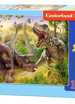 Кастор пазлы 180 динозавры 32*23, b-018413