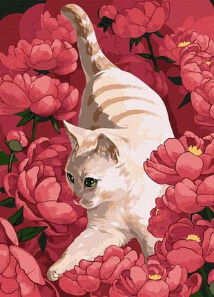 Картина по номерам игривая кошка ©kira corporal идейка 40х50 см кно4347