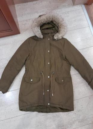 Классная стильная демисезонная евро зима куртка парка3 фото