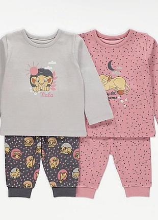 Костюмчики пижамки для девочки от george