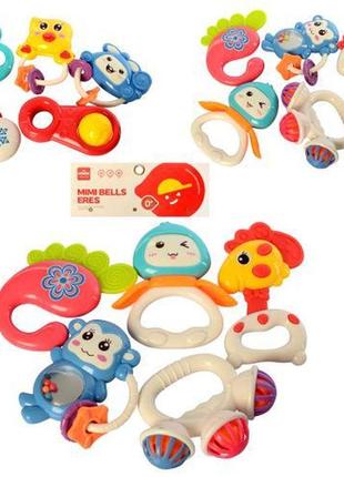 Брязкальце в ручку 5шт, від 8см, 3 види, 776-42-44