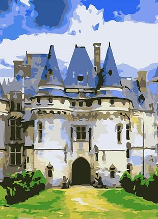 Картина по номерам живописный замок, 40х40см, стратег, sk044