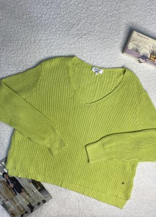 Яркий вязаный оверсайз свитер джемпер мирер10 фото