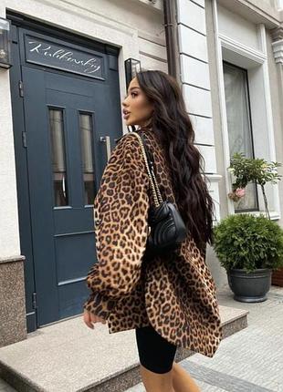 Плотная oversize рубашка
