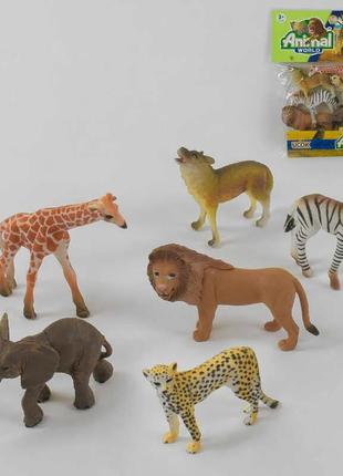Игровой набор фигурок диких животных 6 фигурок, 2y306001