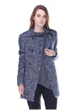 Пальто двобортне zara альпака шерсть