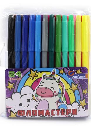 Фломастери єдиноріг 24 кольора, пвх, josef otten, 828-24lu
