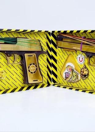 Пістолет дерев'яний гумостріл збірна модель "desert eagle" box, de-ub