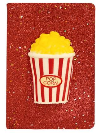 Блокнот с глитером а5 со сквишем, 80 л. pop corn, 5136
