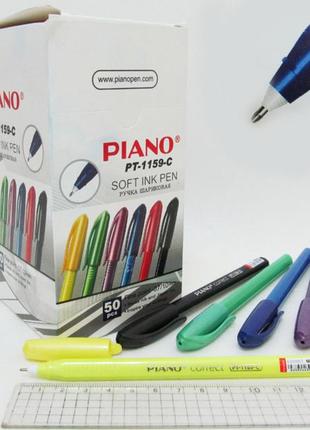 Ручка масляна "piano" "correct", синя, 50 шт / уп, 1159c-pt