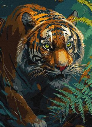 Набор для росписи картина по номерам  повелитель джунглей 40х40см, кно6506