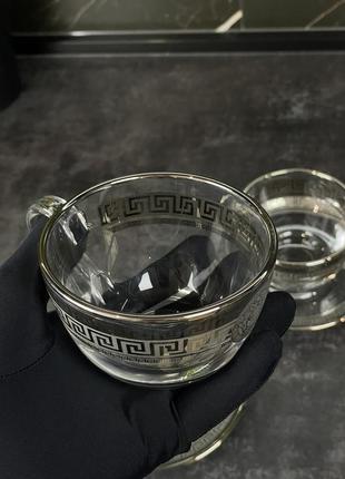 Чайный набор посуды versac*2 фото