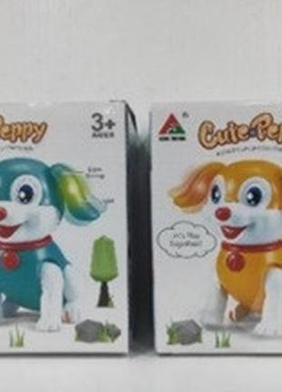 Музична іграшка собачка, 2 види, звук, рух, світло, fw-2059a