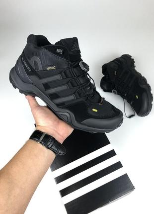 Мужские ботинки ash adidas terrex черные ( термо )1 фото