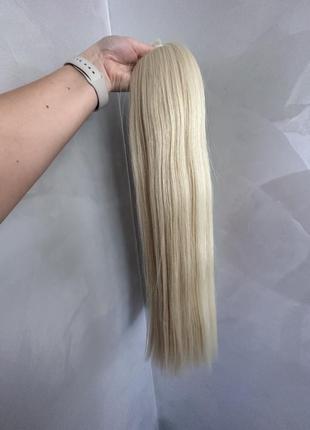 Натуральные белые волосы для наращивания