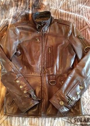 Классная лайковая куртка laura di sarpi, 38 р-р