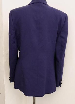 Фантастического цвета и состав двубортный винтажный шерстяной блейзер/пиджак шерсть5 фото
