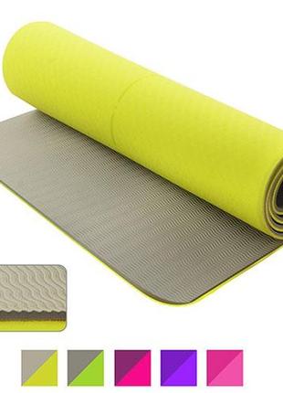Йога-мат тре двухцветный, r17820