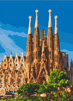 Картина по номерам "саграда фамилия. барселона" art craft 40х50 см, 11230