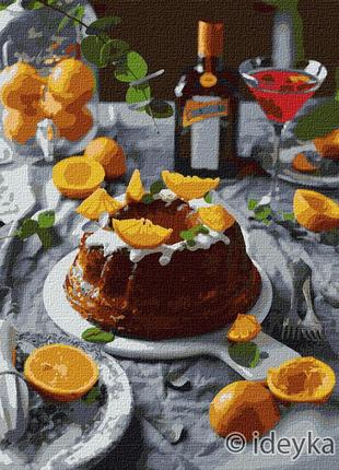 Набор для росписи, картина по номерам апельсиновое наслаждение 40х50см, кно5616