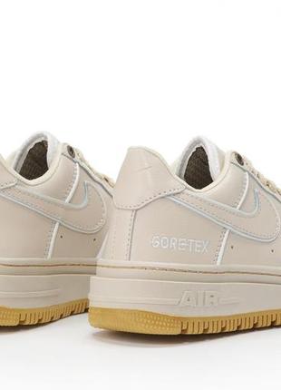 Осенние женские кроссовки nike air force 1 low gore tex beige (термо) 36-37-38-39-403 фото