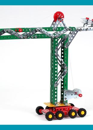 Дитячий конструктор металевий будівельний кран