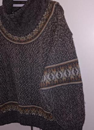Суперовий,стан нового!в'язаний светр 100%альпака, вказано р.s.4 фото