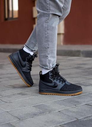 Кросівки чоловічі nike lunar force 1 duckboot 17 black/grey