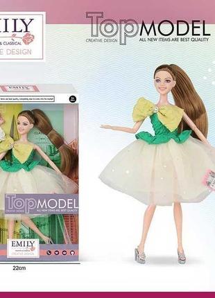 Лялька emily топ модель, висота 30см, qj147d