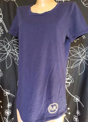 Базова футболка темно-синя 95%коттон