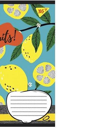 Зошит, 48л, лінія, yes fruits, 10шт в упаковці, 766025