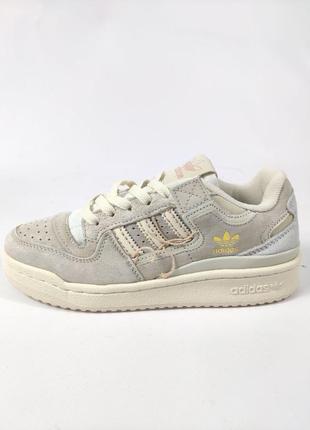 Кроссовки женские adidas forum 84 low premium grey beige