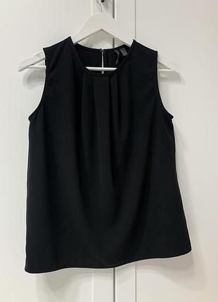 Топ черного цвета mango размер m🖤