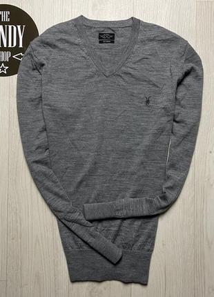 Мужской шерстяной свитер allsaints, размер m-l
