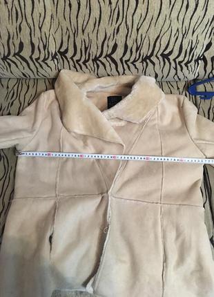 Пиджак куртка теплая жакет с поясом шубка из искусственного меха замшевая7 фото