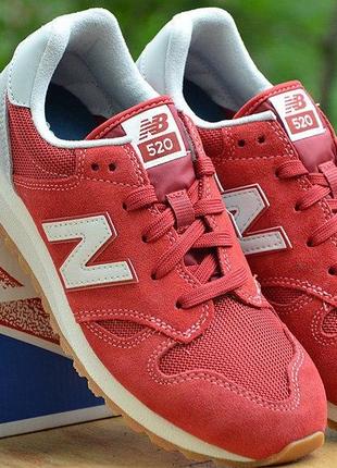 Оригинал new balance! красивые красные кроссовки 520 kl520rwy нью беленс2 фото