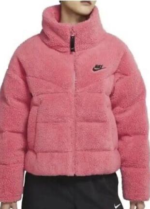 Куртка женская nike sherpa puffer jacket оригинал1 фото